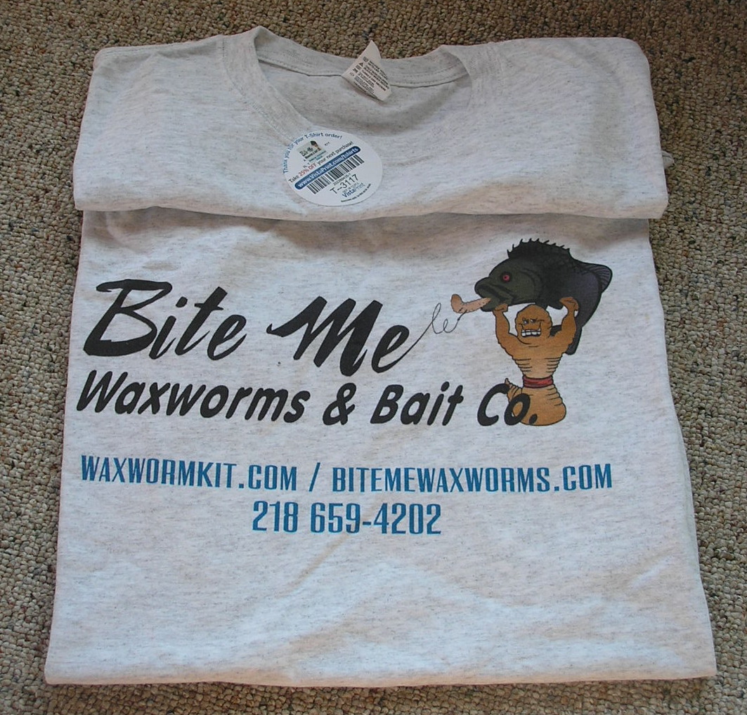 BITE ME WAXWORMS & BAIT CO. T-SHIRT